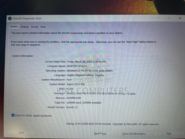 Laptop Acer Aspire A315 52 8GB Intel Core i3 SSD 256GB · Photo 3
