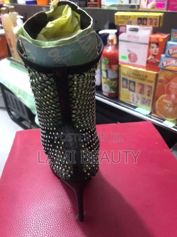 Golden Stones Net Mini Boot High Heel Shoes · Photo 2