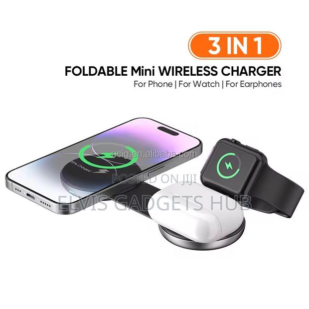 3 in 1 Foldable Mini Wireless Charger · Photo 1