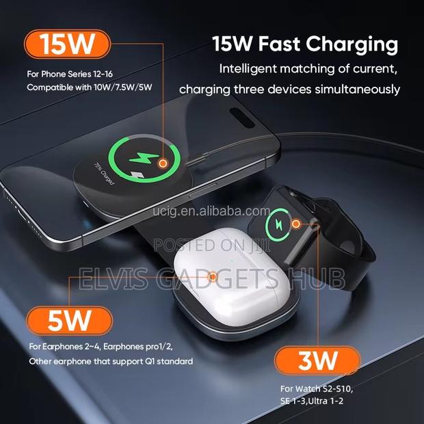 3 in 1 Foldable Mini Wireless Charger · Photo 3