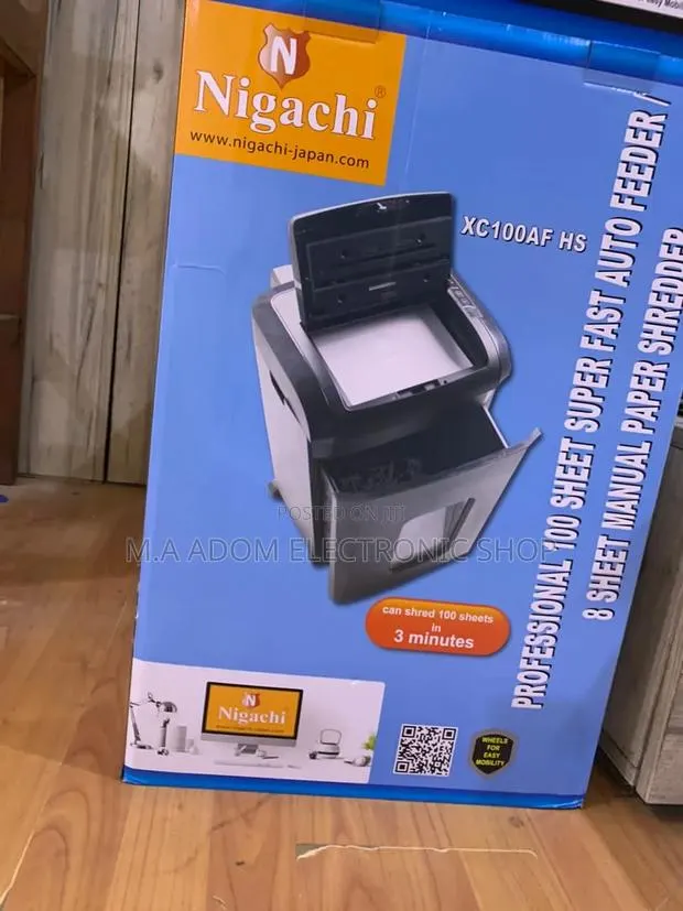 Energy Saving Nigachi 100 Sheet Professional Paper Shredder. · Photo 1