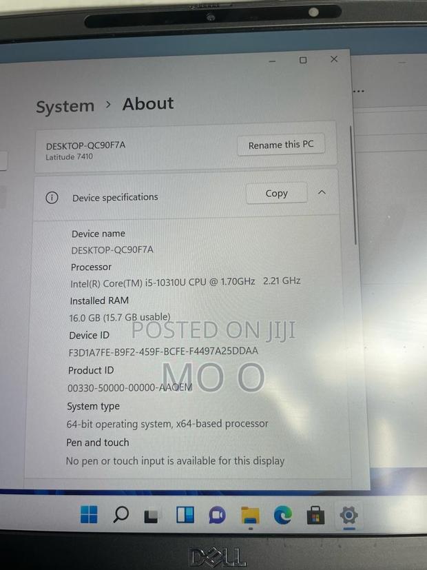 Laptop Dell Latitude 7410 16GB Intel Core I5 SSD 256GB · Photo 4