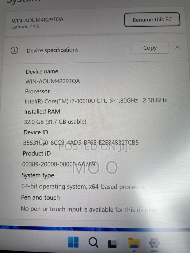 Laptop Dell Latitude 7410 32GB Intel Core i7 SSD 256GB · Photo 1