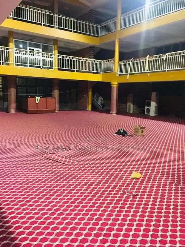 Industrial Wine Carpet With Graphic Design · Photo 1