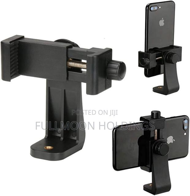 Universal Mobile Phone Selfie Clip Bracket Stand-Black