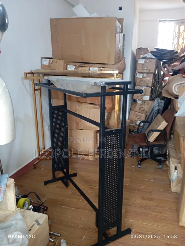 Adjustable Black Clothing Rack · Photo 2
