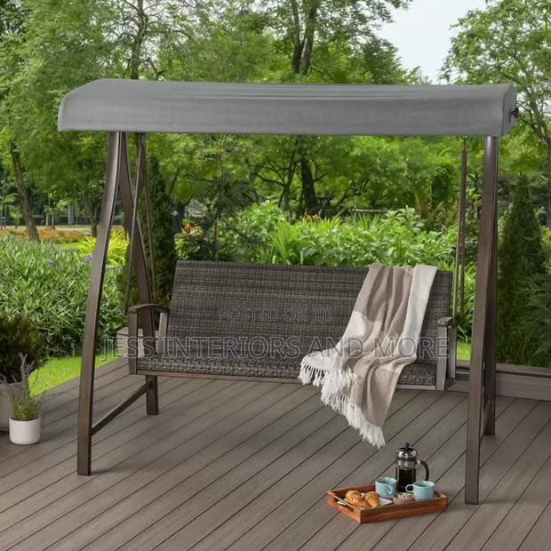 3-Seater Patio Swing With Canopy · Photo 3
