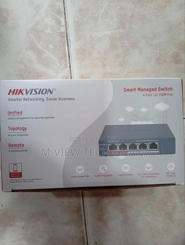 4port Hikvision Poe Managed Switch (Non Gigabit) · Photo 1
