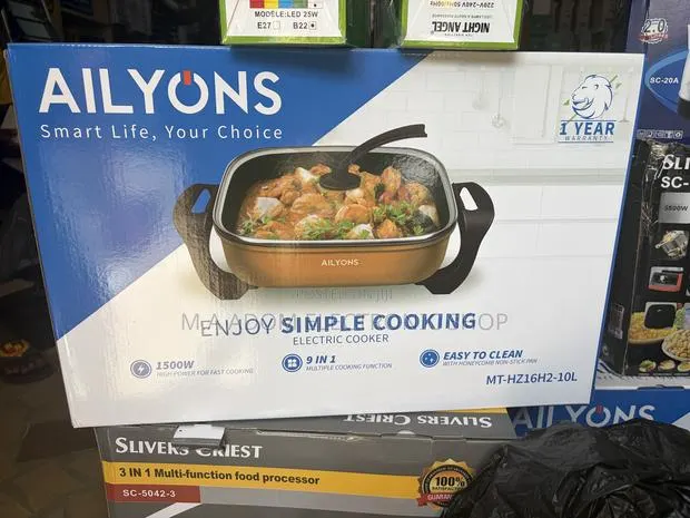 Ailyons 9 in 1 Electric Cooker With 1500w · Photo 1