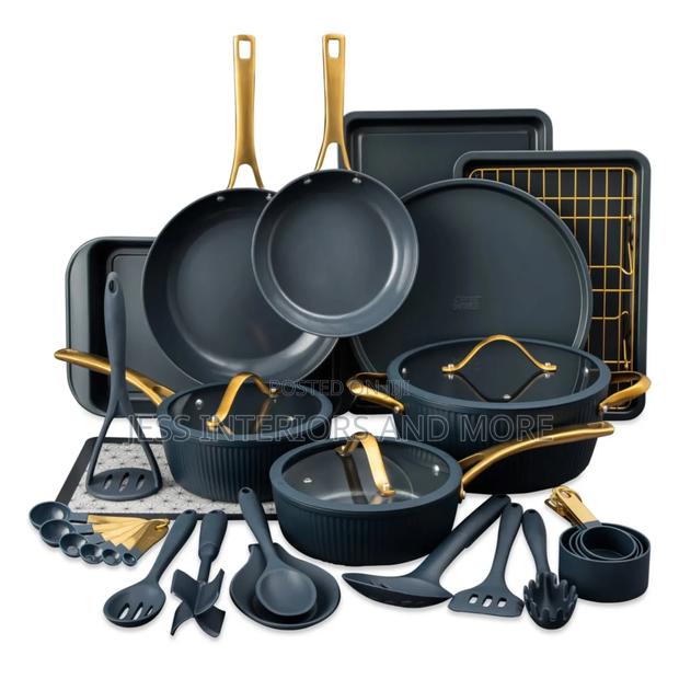 32-Piece Non-Stick Cookware Bakeware Set (Blue) · Photo 1