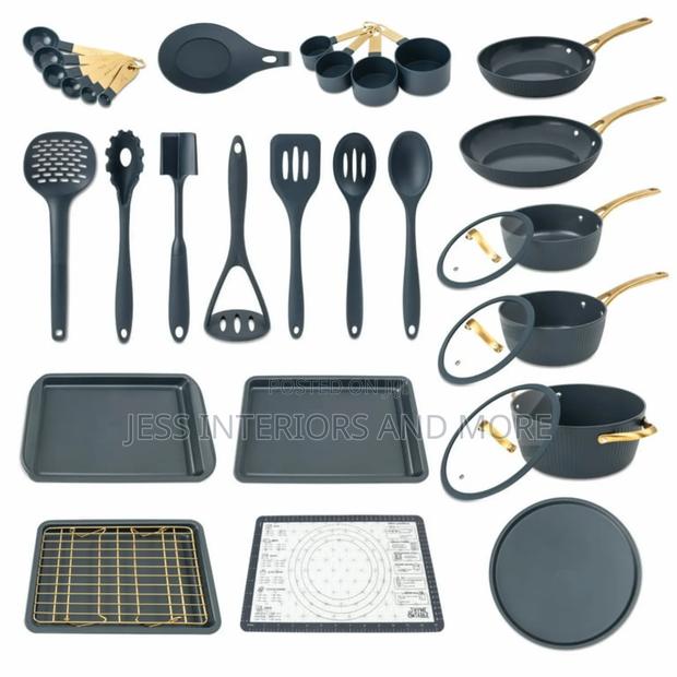 32-Piece Non-Stick Cookware Bakeware Set (Blue) · Photo 2
