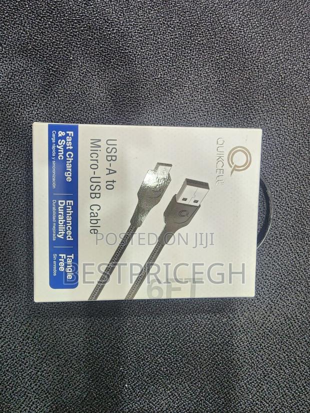 Quikcell Usb-a to Micro-Usb Cable 6ft · Photo 1