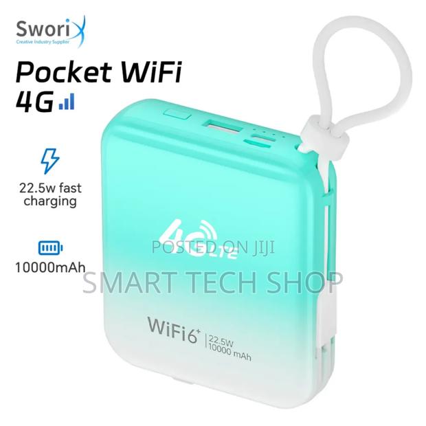 Wifi 6 Universal 4g Mifi 10000mah Fast Charger Power Bank · Photo 1