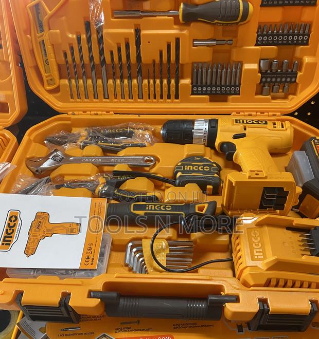 Ingco 165 Pieces Tools Set (With 20v Cordless Lmpact Drill) · Photo 2