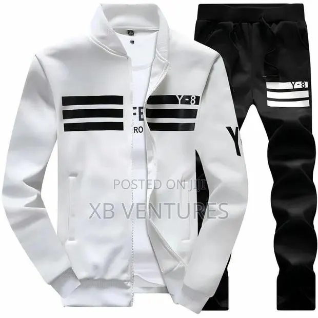 Luxe Finish Men's Casual Long Sleeve Jacket and Pants · Photo 1