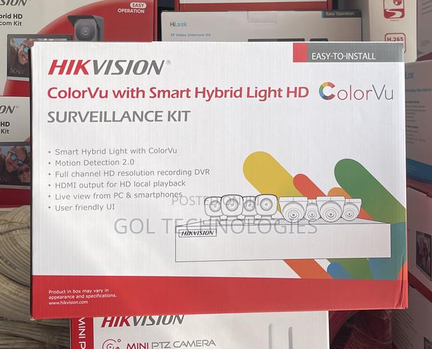 8ch Colorvu Hikvision Kit With 500gb HDD Full Color Audio · Photo 1