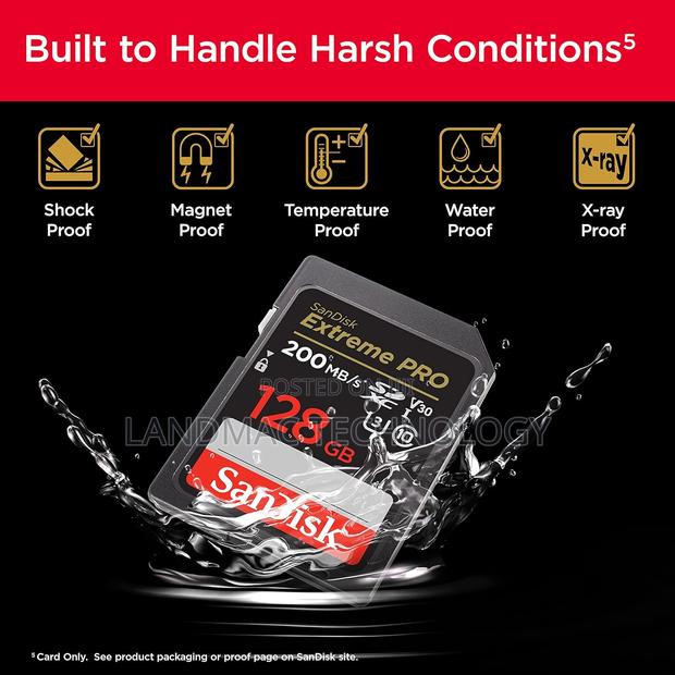 Sandisk 128gb Extreme Pro Sdxc Uhs-i Memory Card · Photo 1