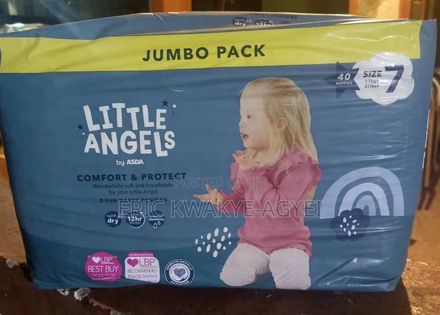 Little Angels Comfort Protect Size 7 17kg+ Jumbo Pack 40 · Photo 1