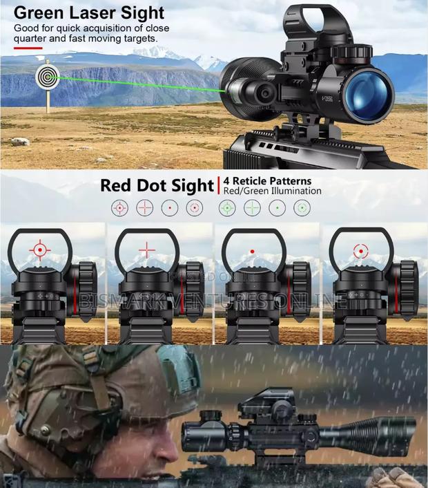 12x50 Zoom Rifle Scope Laser Sight And Holographic Dot · Photo 7