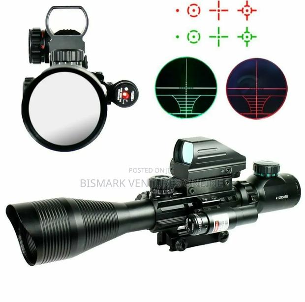 12x50 Zoom Rifle Scope Laser Sight And Holographic Dot · Photo 8
