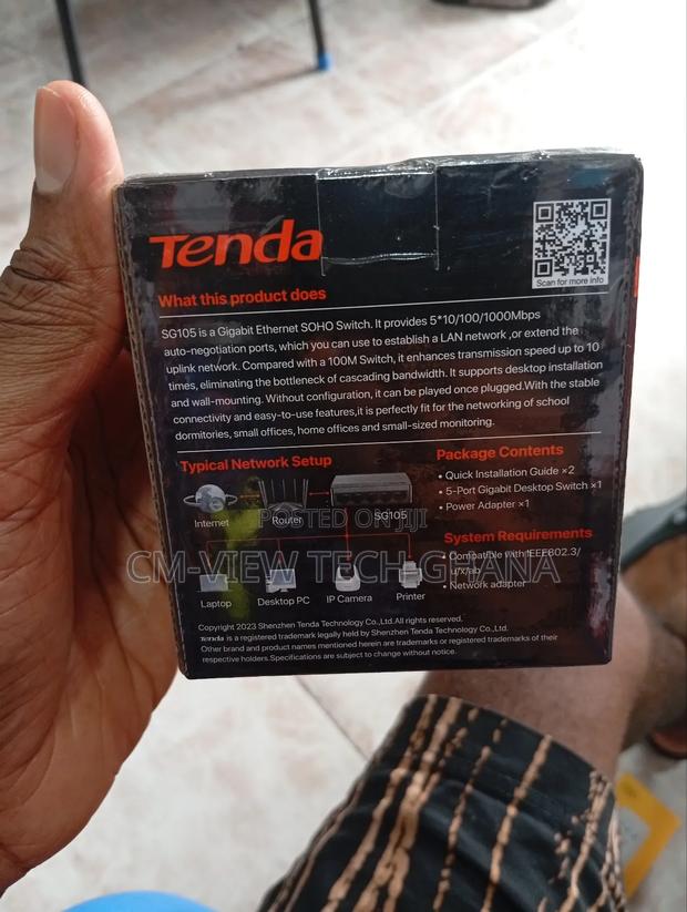Tenda 5 Port Gigabit Ethernet Switch · Photo 2