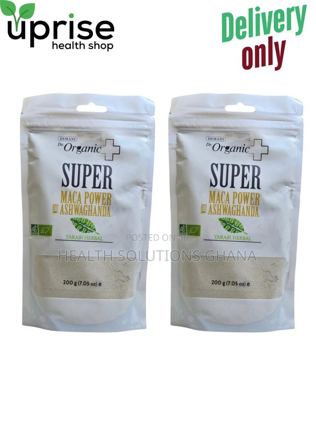 Hemani Dr. Organic Super Maca Powder With Ashwaghangha– 200g · Photo 1
