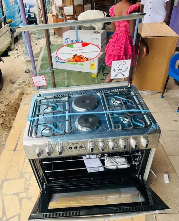 Check Out Durable Ferre 60x90cm 4 Gas + 2 Electric Cooker(Stainless) · Photo 1