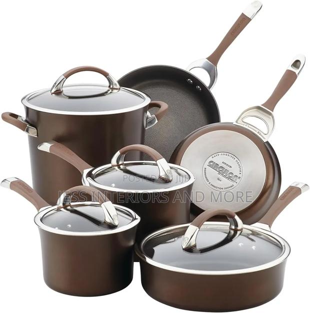 Circulon Hard-Anodized Nonstick 10-Piece Cookware Set, · Photo 1