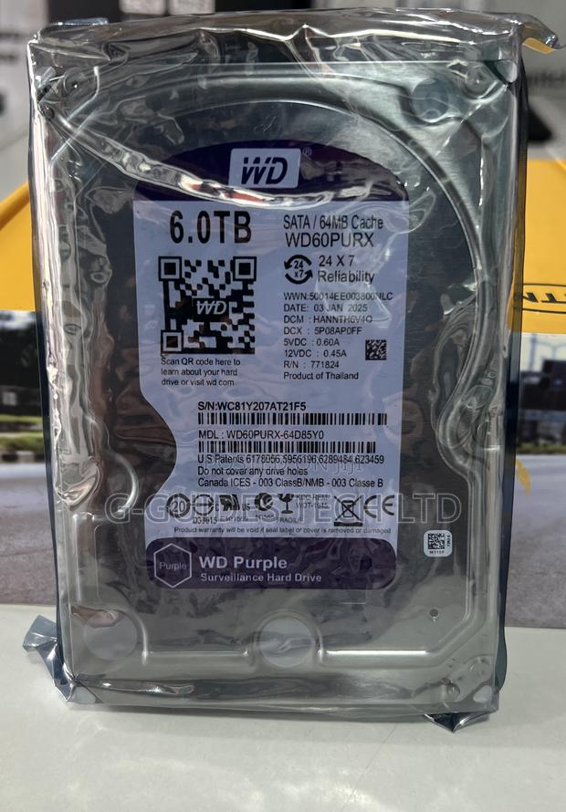 6tb Wd Surveillance Hard Drive, 6tb Western Digital HDD · Photo 1