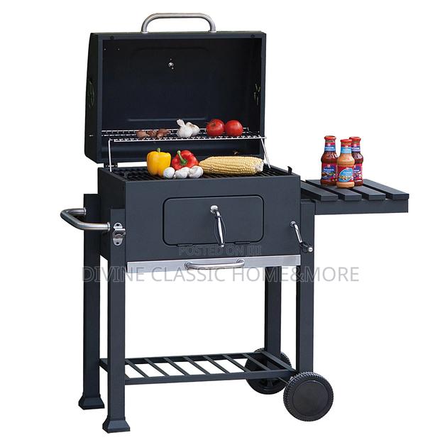 Dkiei Barbecue Grill, Portable Charcoal BBQ Grill With Wheel · Photo 5