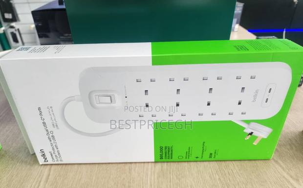 Belkin 8-Outlet Surge Protector Power Strip · Photo 1