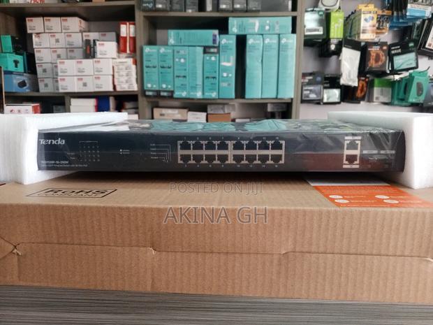 Tenda 18ge+2sp Gigabit Ethernet Poe Switch Teg1120p-16-250w · Photo 1