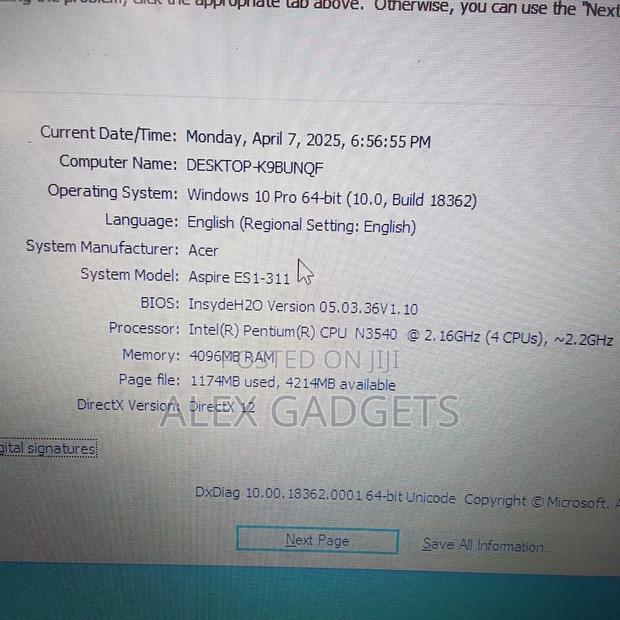 Laptop Acer Aspire ES1-311 4GB Intel Pentium HDD 500GB · Photo 2