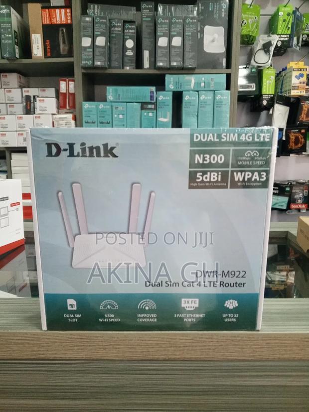 D-Link N300 Dual Universal Sim 4g Lte Router 5dbi DWR-M922 · Photo 1