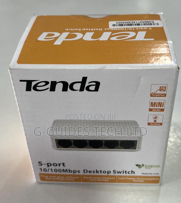 5-Port Tenda Switch, Tenda 5-Port 10/100mbps Desktop Switch · Photo 2