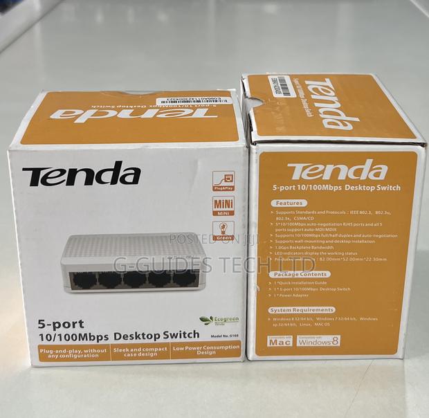 5-Port Tenda Switch, Tenda 5-Port 10/100mbps Desktop Switch · Photo 5