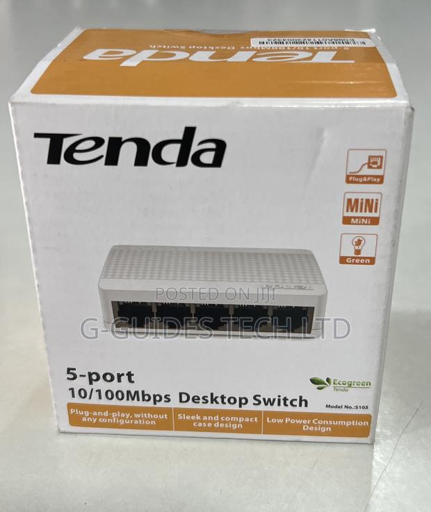 5-Port Tenda Switch, Tenda 5-Port 10/100mbps Desktop Switch · Photo 1