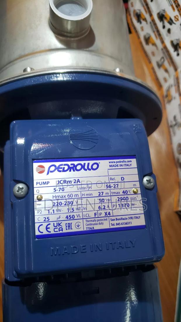 Pedrollo JCR 1.5 Horsepower Stainless Water Pump · Photo 1