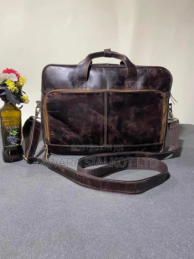 Geniune Cowhide Leather Bag For Office And Laptop · Photo 1