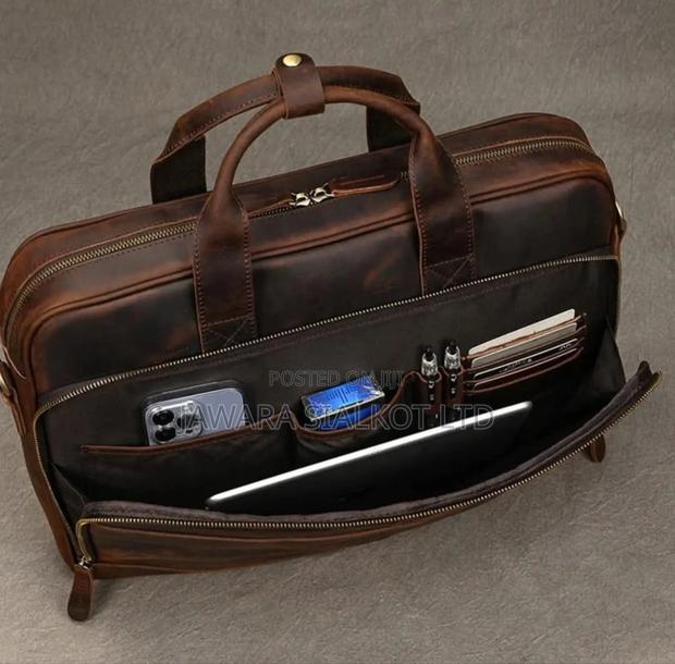 Geniune Cowhide Leather Bag For Office And Laptop · Photo 4