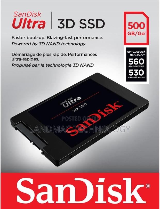 Sandisk Ultra 3d SSD 500gb - Sata SSD · Photo 1
