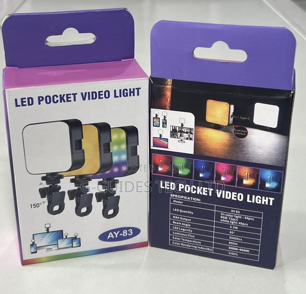 Ay-83 Led Video Light Rgb, Phone Clip Video RGB Light Ay-83 · Photo 7