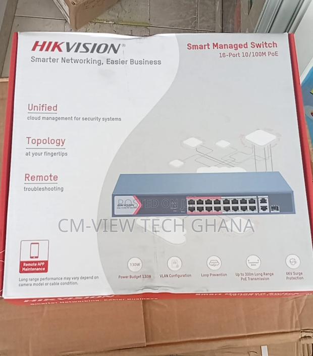 16port Hikvision Smart Managed Poe Switch · Photo 1