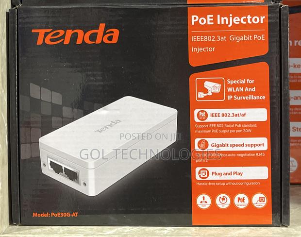 Tenda Poe Injector 52v-48v Poe30g-at Gigabit Poe Injector · Photo 2
