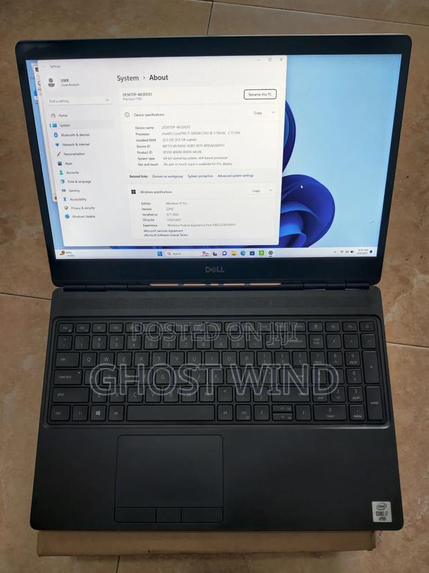 Laptop Dell Precision 7550 32GB Intel Core I7 SSD 512GB · Photo 5