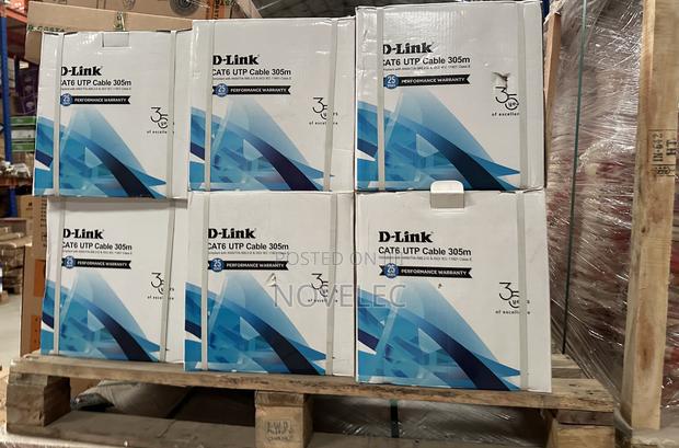D-Link Cat6 Utp Networking Cable 305m (Grey) · Photo 1