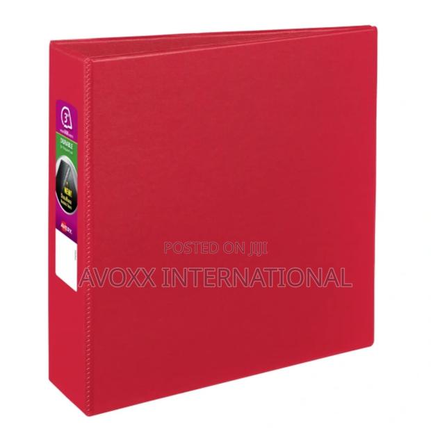 Avery Durable Binder, 3" , 600-Sheet Capacity, Red (27204) · Photo 1