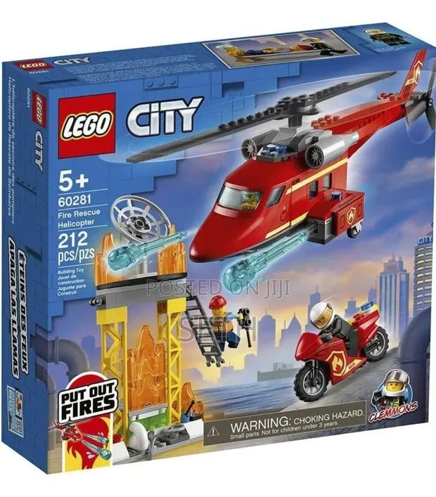 LEGO City Fire Rescue Helicopter 60281 Building Kit · Photo 1