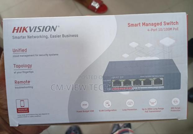 4port Hikvision Smart Managed Poe Switch · Photo 1