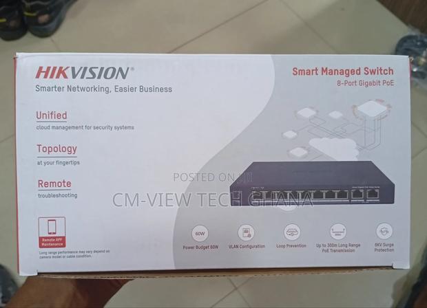 8port Hikvision Smart Managed Poe Gigabyte Switch · Photo 1